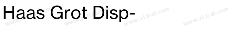 Haas Grot Disp字体转换 Haas Grot Disp字体转换